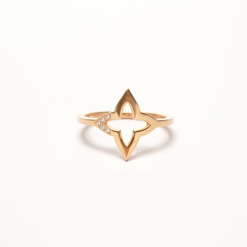 LOUIS VUITTON Gold Diamond Ring
